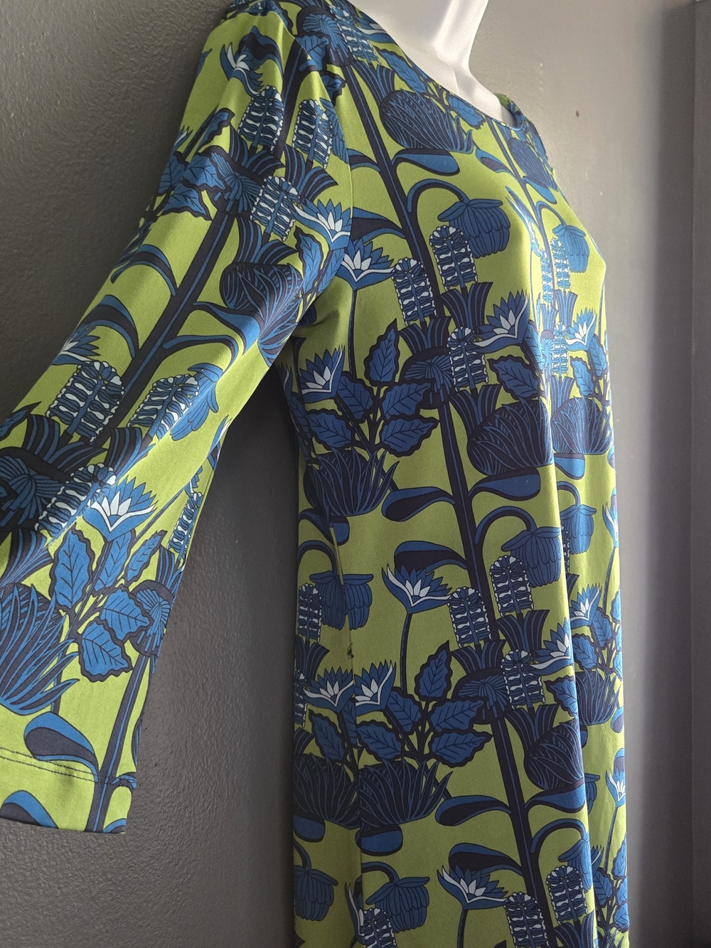 Brooks Brothers M Stretch Botanical Mod Palm Beach Preppy Tunic Top - Picture 5 of 8